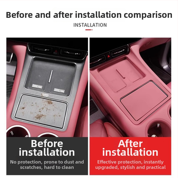 Silikónová podložka pre centrálnu konzolu Wenjie M8 s bezdrôtovým nabíjaním — ochrana proti škrábaniu a prachu, kód produktu WTX-004