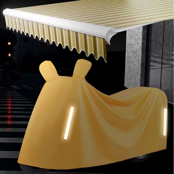 Yianda Κάλυμμα βροχής για ηλεκτρικά οχήματα σε δύο τροχούς, spunlace ύφασμα, αδιάβροχο και ανθεκτικό στη σκόνη, προστασία από τον ήλιο για μοτοσικλέτες