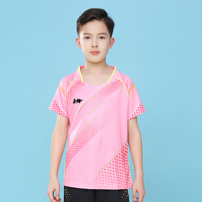 Dječja uniforma za stolni tenis, nacionalnog tima, unisex, brzo sušeća kratka majica za treninge i natjecanja, poliester