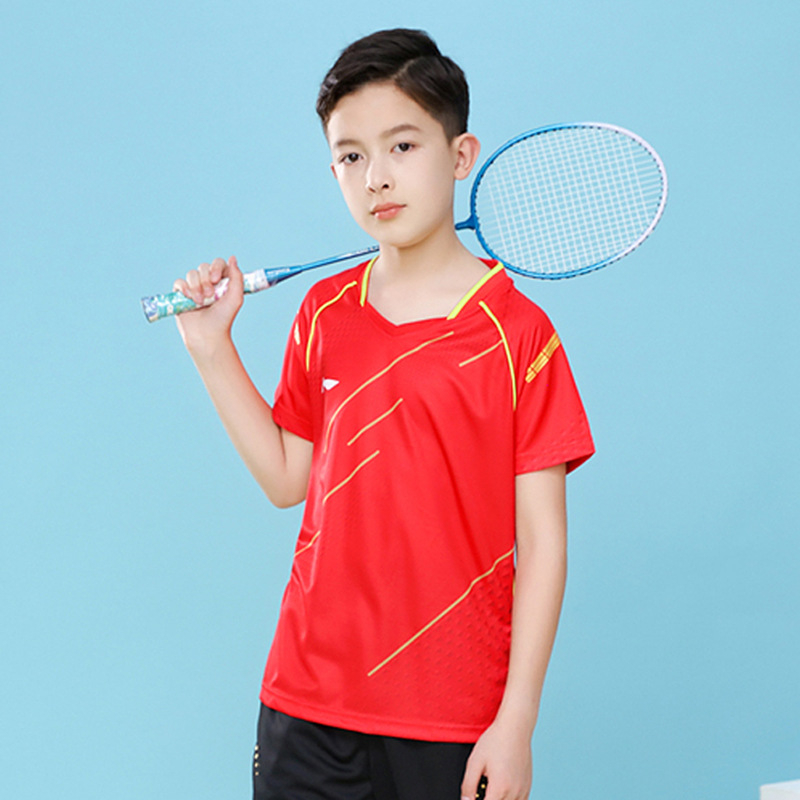 Dječja uniforma za stolni tenis, nacionalnog tima, unisex, brzo sušeća kratka majica za treninge i natjecanja, poliester