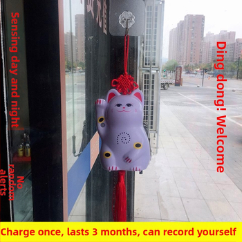 Indukčný zvon na dvere s IR poplachou a nahrávaním zvuku; model 024; dvojité napájanie (batéria a sieťové napájanie); napätie 4,5V; prispôsobiteľný zvonček