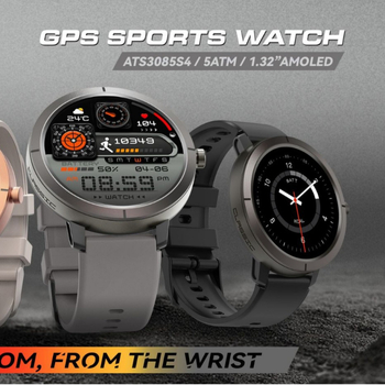 DM76 GPS pametni sat s Bluetooth pozivima, AMOLED zaslon, mjerenje srčanog ritma, sportska narukvica