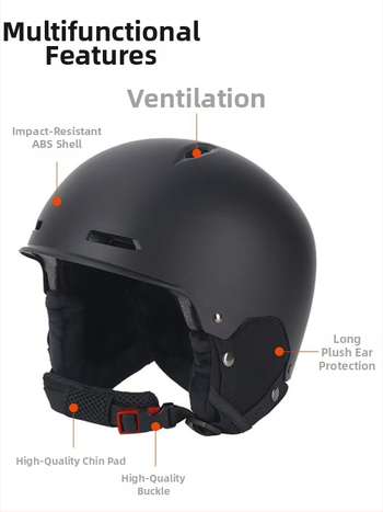 Zimná lyžiarska prilba, vnútorná all-in-one prilba, ABS+EPS, Zhonghengxing, január 2025, vhodná pre deti, mládež a dospelých