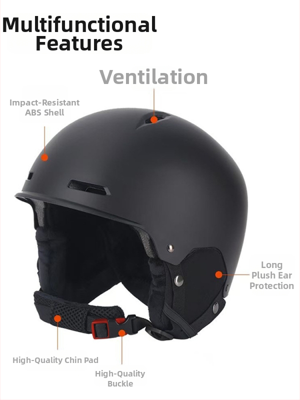 Zimná lyžiarska prilba, vnútorná all-in-one prilba, ABS+EPS, Zhonghengxing, január 2025, vhodná pre deti, mládež a dospelých