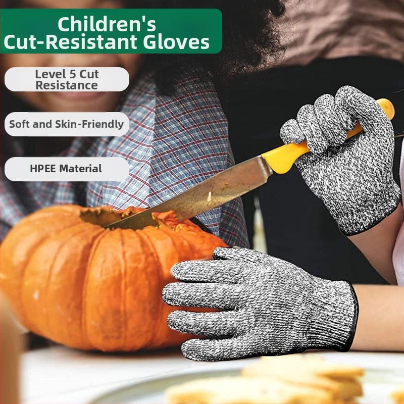 Παιδικά γάντια αντίκοπης HPPE – Επίπεδο 5, ανθεκτικά στη φθορά, για ξυλουργική και κηπουρική