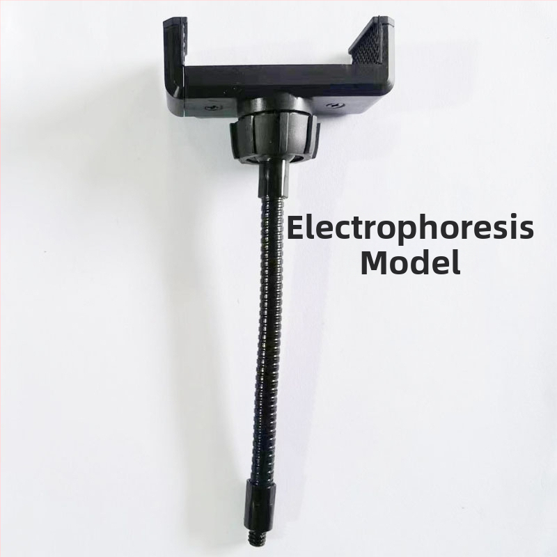 Prstenové svetlo s ohybnou trubou a držiakom na telefón pre živé vysielanie — kovové telo, model Hose, príslušenstvo osvetlenia