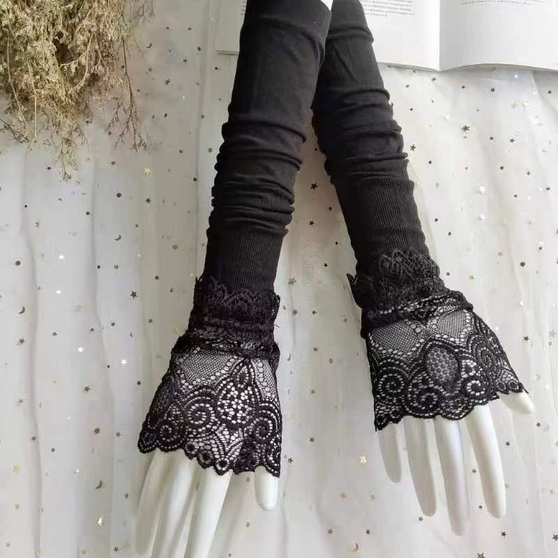 Mi Ying Yu Ljetne rukave od ice silk, UV zaštita, čipkani detalj, za vožnju