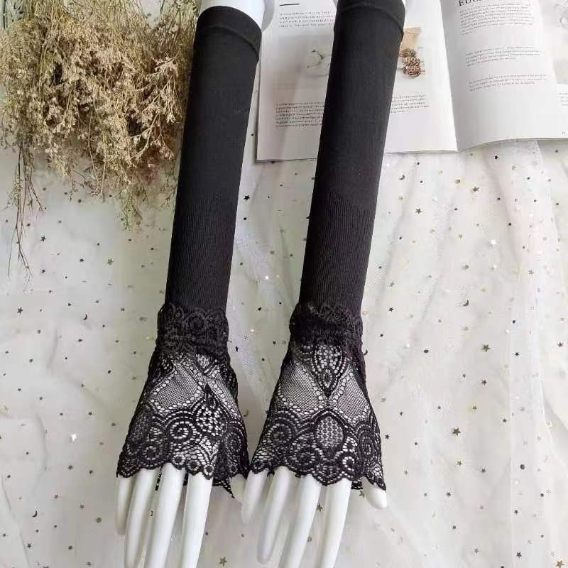 Mi Ying Yu Ljetne rukave od ice silk, UV zaštita, čipkani detalj, za vožnju