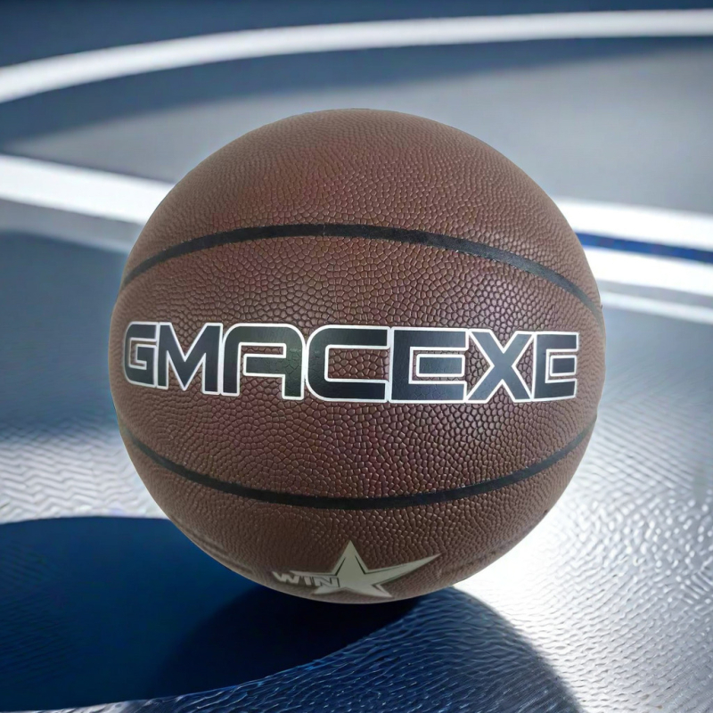 PU edzéskosárlabda – nyomtatott logó, testreszabható feldolgozás, licencelhető magáncímke, gyerekeknek