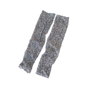 Nyári csipkés napvédő ujjvédők nőknek, hűsítő, virágmintás, UV védelem, egyenes szabású, poliészter