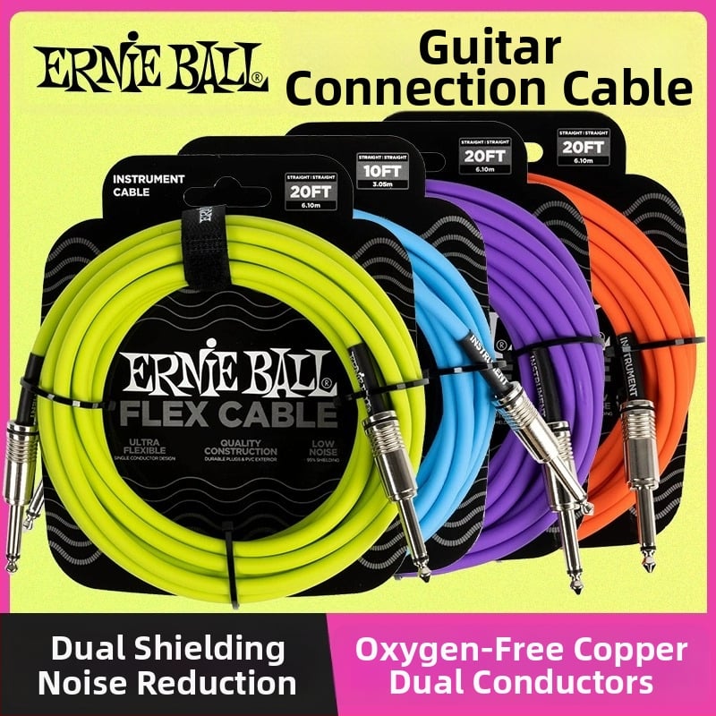 Cablu pentru chitară electrică Ernie Ball PO64 Series din cupru