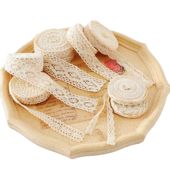 Panglică dantelată lucrată manual, pentru perdele, haine, pălării, accesorii pentru păr și ambalaje