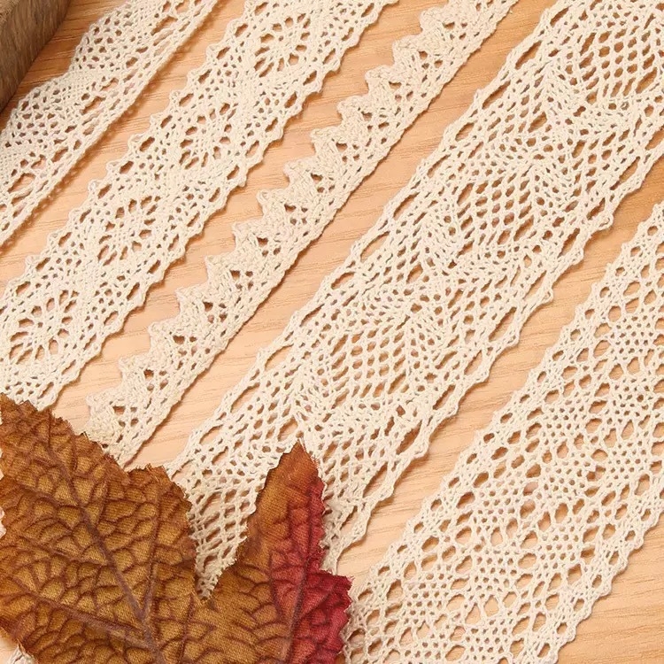 Panglică dantelată lucrată manual, pentru perdele, haine, pălării, accesorii pentru păr și ambalaje