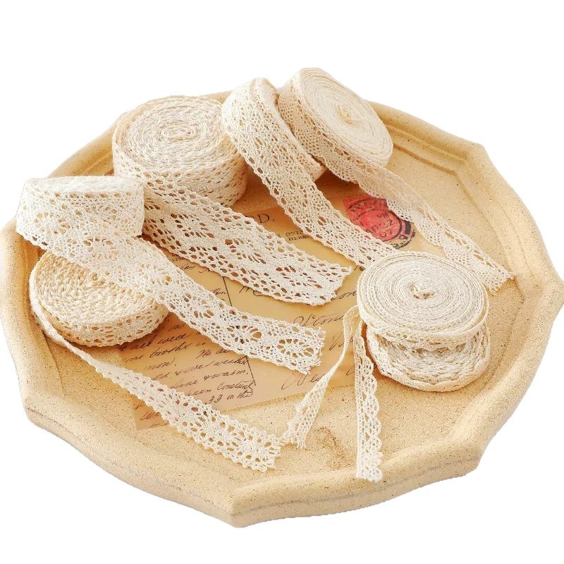 Panglică dantelată lucrată manual, pentru perdele, haine, pălării, accesorii pentru păr și ambalaje