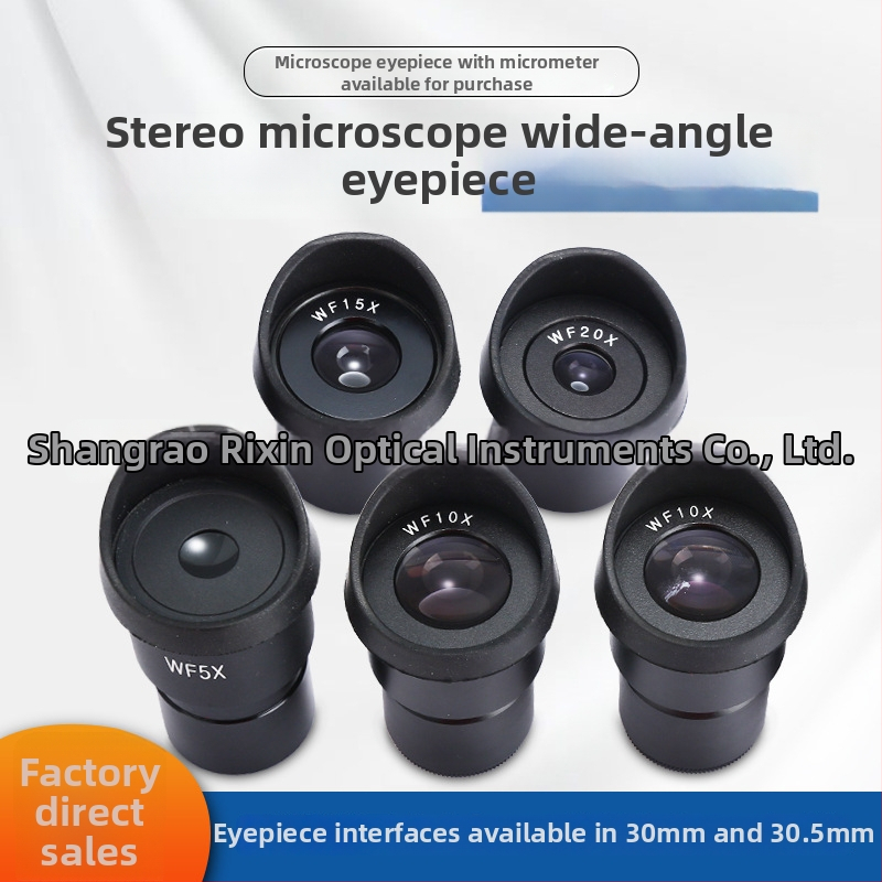 Окуляр за стерео микроскоп с широк ъгъл обзор, увеличение 5×/10×/15×/20×, Nishin, индустриален микроскоп.
