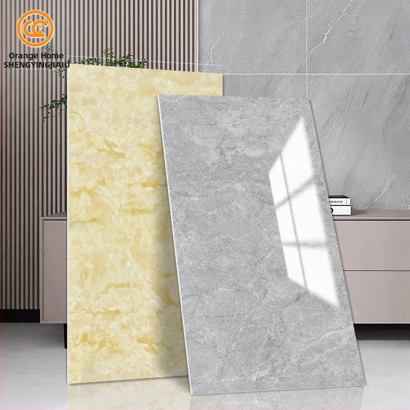 Samoljepljiva zidna naljepnica: ploča s imitacijom mramora od aluminijsko-plastičnog panela, PVC dekorativna zidna naljepnica, moderni minimalistički stil, 5+ komada