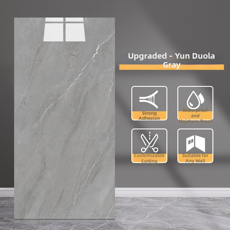 Samoljepljiva zidna naljepnica: ploča s imitacijom mramora od aluminijsko-plastičnog panela, PVC dekorativna zidna naljepnica, moderni minimalistički stil, 5+ komada