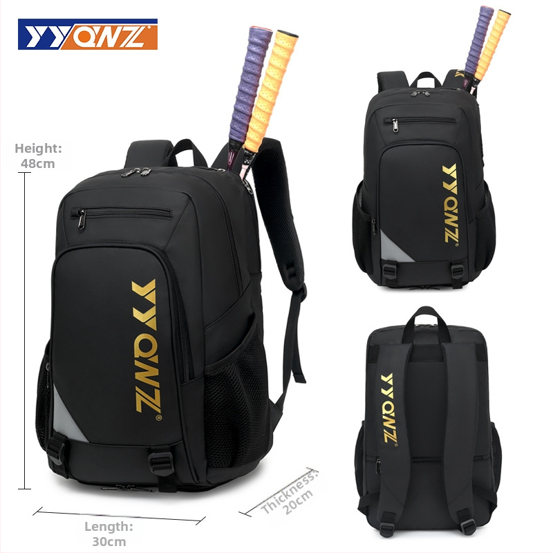 Раница за бадминтон/тенис, YYQWZ, от Oxford плат, водоустойчива и издръжлива, лека, с печат на лого