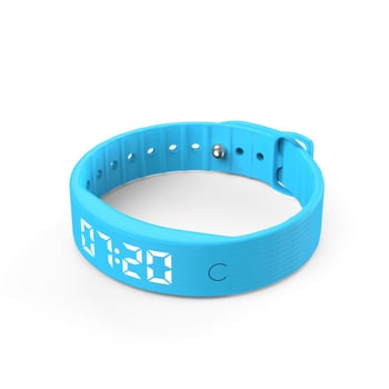 W5S-V Pametna narukvica s odbrojavanjem vremena, praćenjem sna i brojem koraka, punjiva, silikonski remen, USB punjenje, baterija 50 mAh, trajanje do 21+ dana