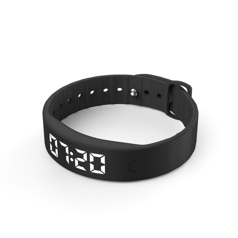 W5S-V Pametna narukvica s odbrojavanjem vremena, praćenjem sna i brojem koraka, punjiva, silikonski remen, USB punjenje, baterija 50 mAh, trajanje do 21+ dana