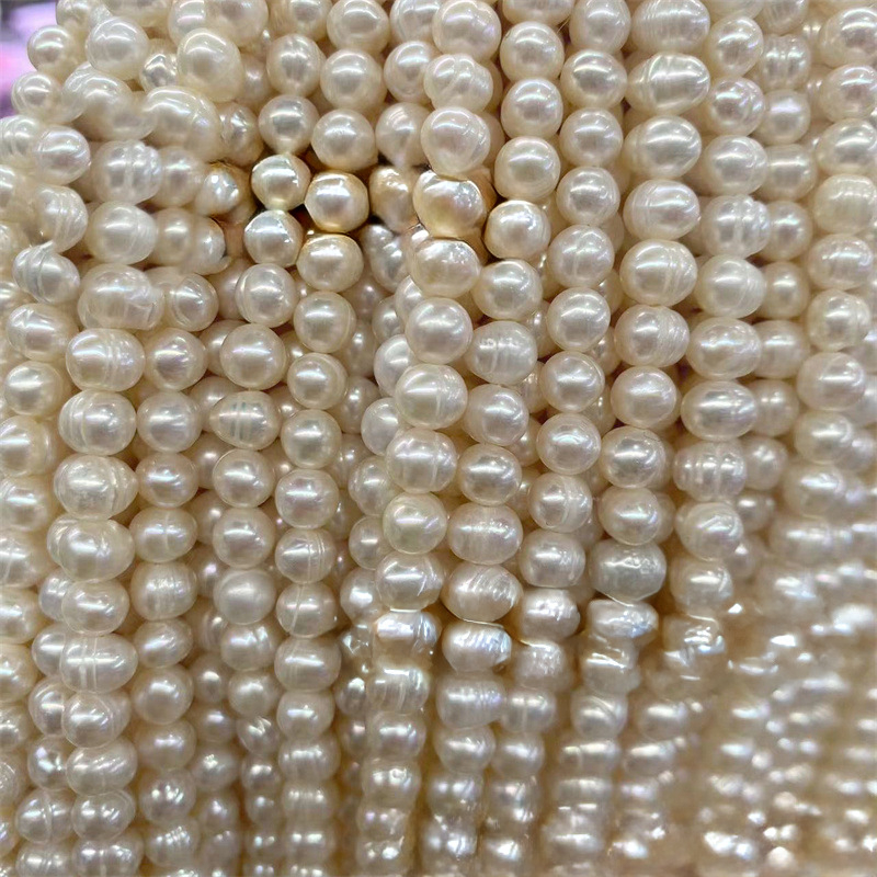 Szabad gyöngyök – édesvízi gyöngyök, polírozott, Hongchu márka, egyszerű stílus