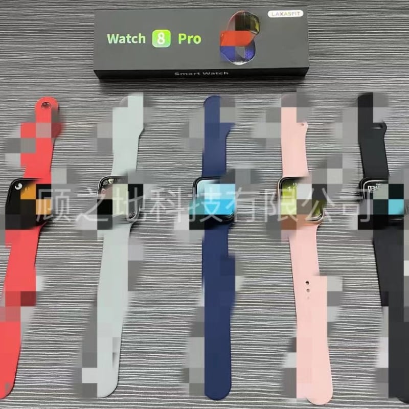 Watch8Pro Pametni sat s Bluetooth pozivima, AMOLED zaslon, silikonska narukvica, kućište od aluminijske legure, kvadratni brojčanik