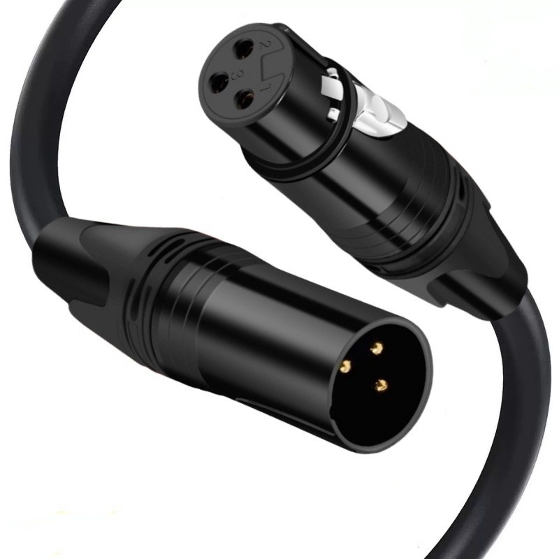 Cablu XLR de extindere pentru microfon, cu miez din cupru pur, conductori din cupru, ambalat într-o pungă