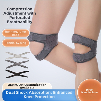 Bandă patelară Lycra pentru genunchi, silicon antiderapant, curea reglabilă, protecție amortizantă pentru adulți