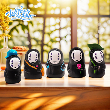 Figurină decorativă din rășină pentru casă și mașină — bărbat fără față, stil japonez; Brand: Xiaojiao la; Material: rășină; Categoria: meșteșuguri din rășină