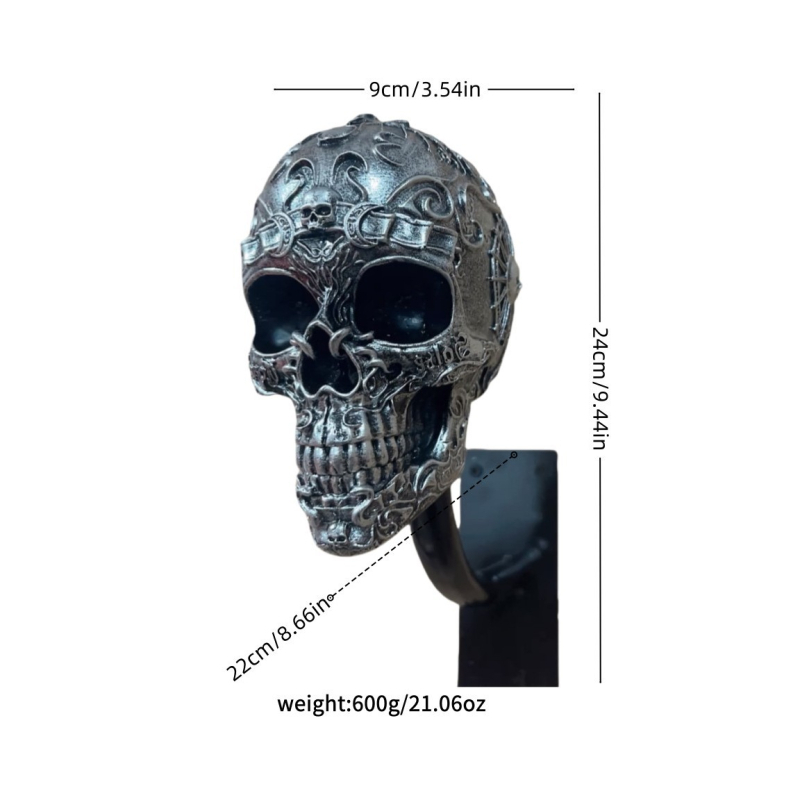 Διακοσμητικό τοίχου από ρητίνη με κρανίο σε μορφή κράνους μοτοσικλέτας, κρεμαστό διακοσμητικό για σπίτι και αυλή (Υλικό: ρητίνη; Μορφή: κράνος μοτοσικλέτας; Κατηγορία: κατασκευές από ρητίνη)