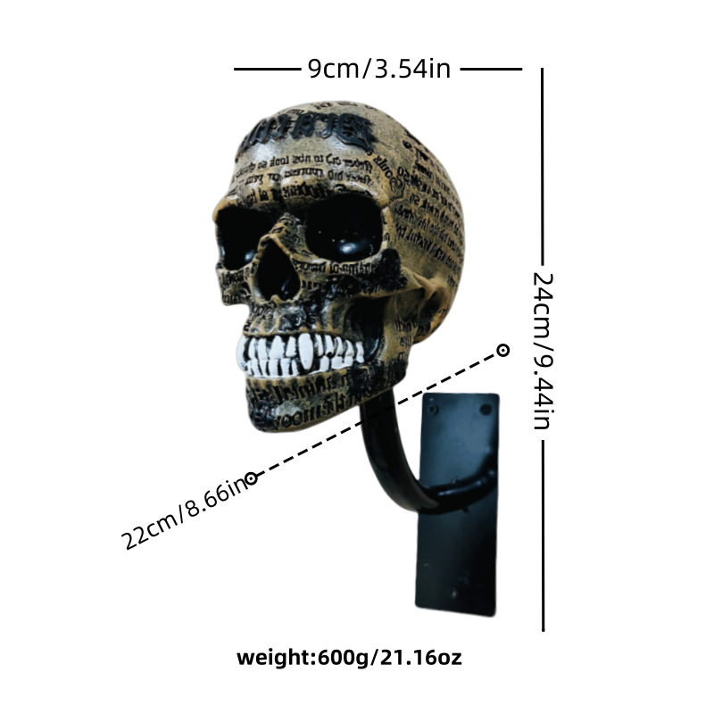Διακοσμητικό τοίχου από ρητίνη με κρανίο σε μορφή κράνους μοτοσικλέτας, κρεμαστό διακοσμητικό για σπίτι και αυλή (Υλικό: ρητίνη; Μορφή: κράνος μοτοσικλέτας; Κατηγορία: κατασκευές από ρητίνη)