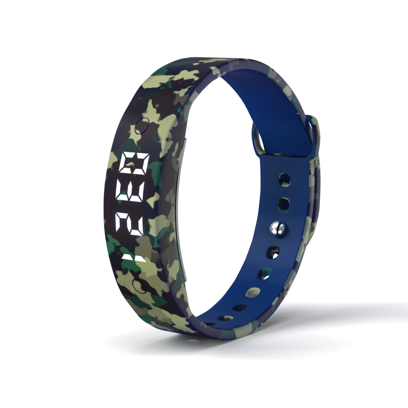 Презареждаща се смарт гривна за напомняне с аларма и обратно преброяване, стъпков брояч, IPS екран, USB зареждане