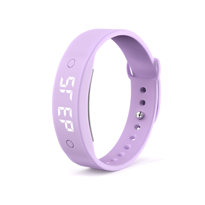 Презареждаща се смарт гривна за напомняне с аларма и обратно преброяване, стъпков брояч, IPS екран, USB зареждане