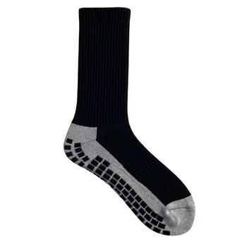 Csúszásmentes középtubus futball zokni vastag törölköző alappal, poliészter, 80–90% poliészter, mintázat összehangolt, izzadságelnyelő