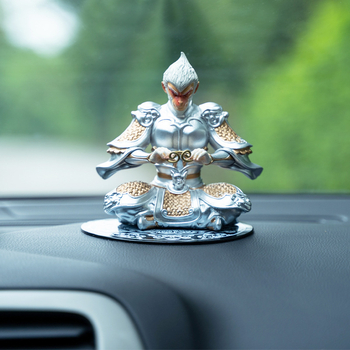Διακοσμητικό αυτοκινήτου από ρητίνη με Monkey King, κινεζικού στυλ, ρητίνης χειροποίητη διακοσμητική τέχνη, κατάλληλο δώρο για επιχειρήσεις και εκδηλώσεις