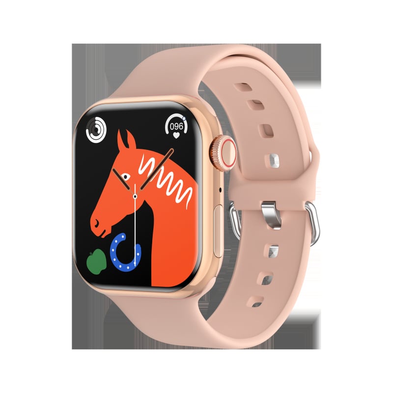 Смарт часовник S9 с Bluetooth разговори и NFC плащания (AMOLED дисплей, мониторинг на здравето, следене на съня, безжично зареждане)