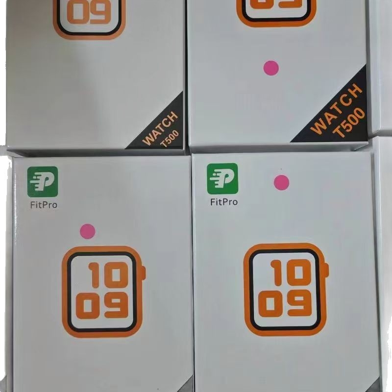 T500 Смарт часовник със силиконова каишка, TFT квадратен дисплей, крачкомер и напомняния, съвместим с iOS