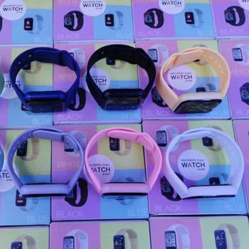 Smart náramok D20 Macaron (TFT displej, dotykové ovládanie, hmotnosť 45 g, TPU pásik, dosah až 5 m)