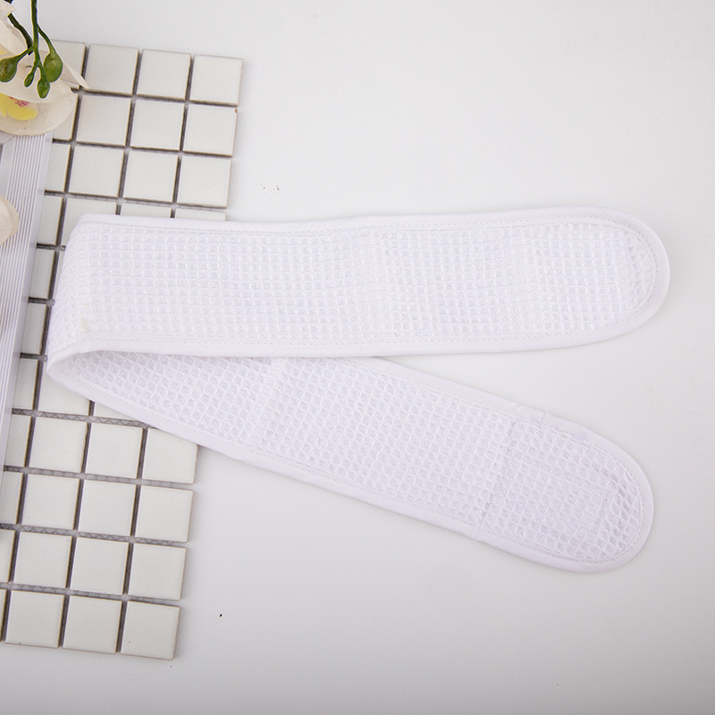 Pamukasta vaflasta čelenka za kosu s Velcro-om, za ljepotu i sport, prilagodljiv logotip, europski i američki stil