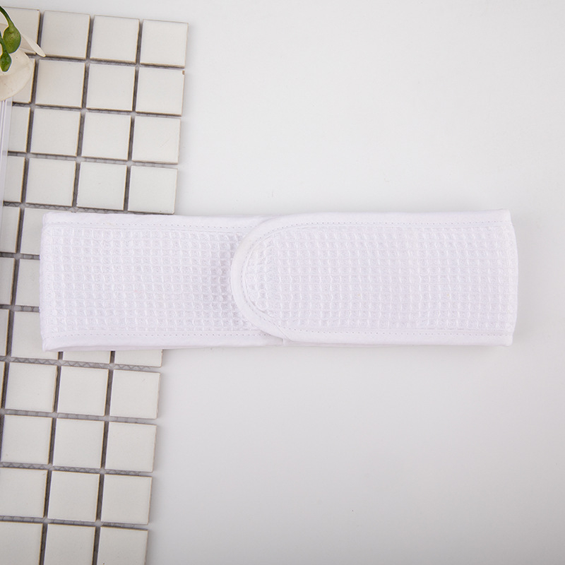 Pamukasta vaflasta čelenka za kosu s Velcro-om, za ljepotu i sport, prilagodljiv logotip, europski i američki stil