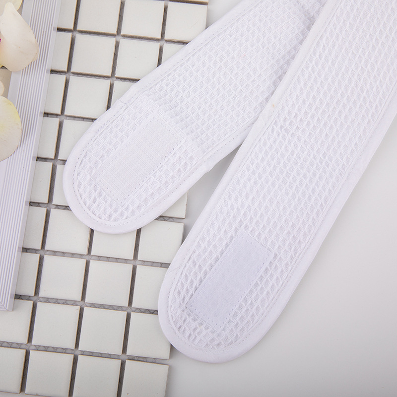 Pamukasta vaflasta čelenka za kosu s Velcro-om, za ljepotu i sport, prilagodljiv logotip, europski i američki stil