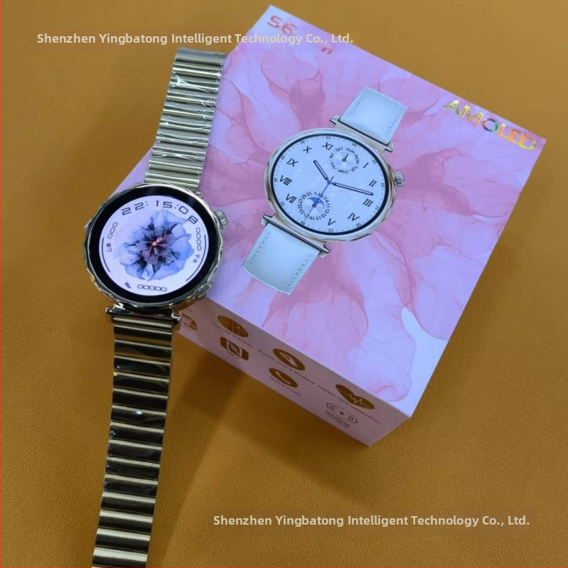 GT5 S6Mini смарт часовник с AMOLED дисплей, Bluetooth разговори, измерване на кислород в кръвта, следене на съня и сърдечен ритъм