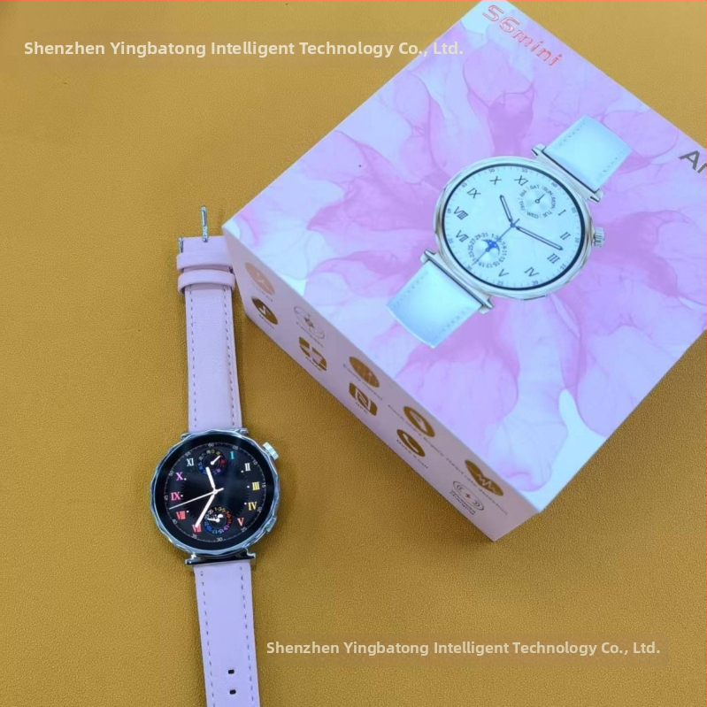 GT5 S6Mini смарт часовник с AMOLED дисплей, Bluetooth разговори, измерване на кислород в кръвта, следене на съня и сърдечен ритъм