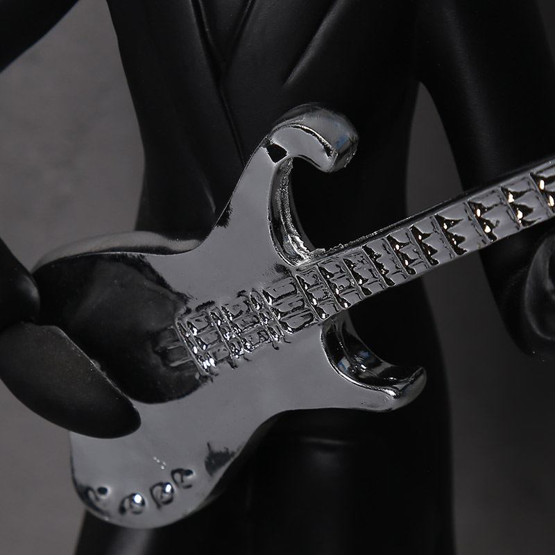 Γλυπτό ρητίνης με χαρακτήρες μουσικής μπάντας – Σκανδιναβικός μινιμαλιστικός σχεδιασμός για καθιστικό, διακοσμητικό για τηλεόραση και κρασί, αφαιρετική τέχνη, Violin