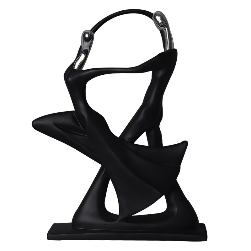 Γλυπτό ρητίνης με χαρακτήρες μουσικής μπάντας – Σκανδιναβικός μινιμαλιστικός σχεδιασμός για καθιστικό, διακοσμητικό για τηλεόραση και κρασί, αφαιρετική τέχνη, Violin