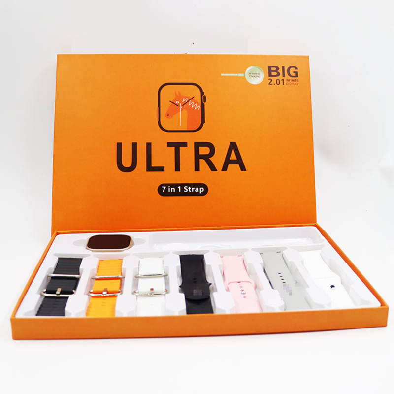 Pametni sat S9 s kompletnim setom od 7 narukvica – 7-u-1 dizajn, mjerenje otkucaja srca, SpO2, praćenje sna, brojanje koraka, bežično punjenje