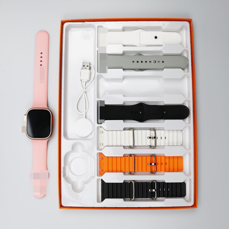 Pametni sat S9 s kompletnim setom od 7 narukvica – 7-u-1 dizajn, mjerenje otkucaja srca, SpO2, praćenje sna, brojanje koraka, bežično punjenje