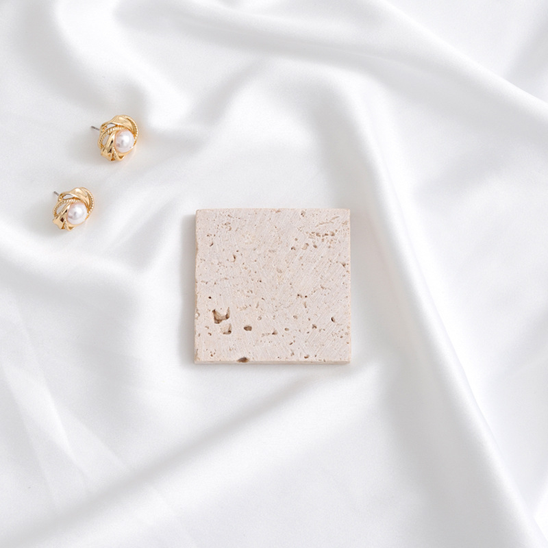 Fundal de pânză pentru fotografierea produselor cu bloc de piatră de peșteră și placă de marmură naturală, pentru cercei și coliere (Timp de lansare pe piață: 2022; Sursă: Spot; Tip: Pânză de fundal; Scenarii: Fotografierea produselor; Material: Piatră de 