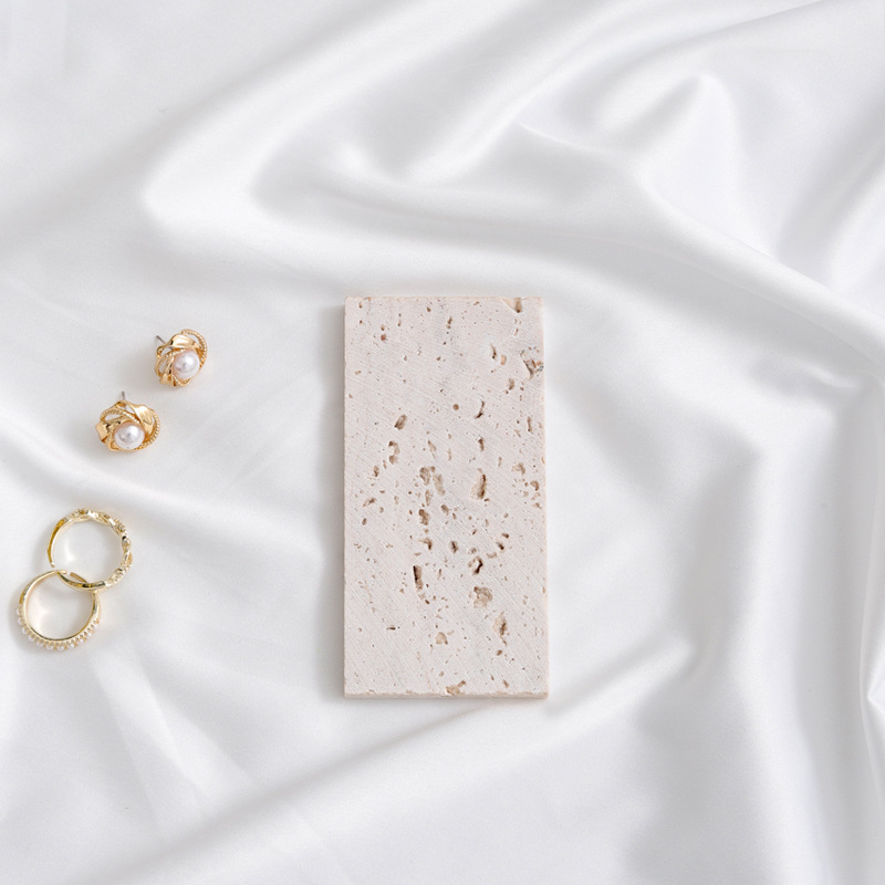 Fundal de pânză pentru fotografierea produselor cu bloc de piatră de peșteră și placă de marmură naturală, pentru cercei și coliere (Timp de lansare pe piață: 2022; Sursă: Spot; Tip: Pânză de fundal; Scenarii: Fotografierea produselor; Material: Piatră de 