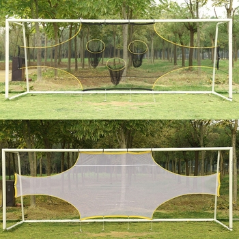 Futball célháló edzéshez, hexagonális háló, visszaverő háló, ifjúsági szabadrúgás gyakorlására, 5/7/11 játékos számára